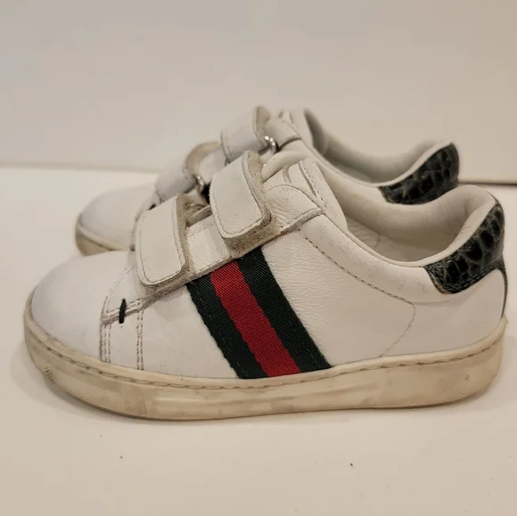 Gucci slip on ace sneaker white with web